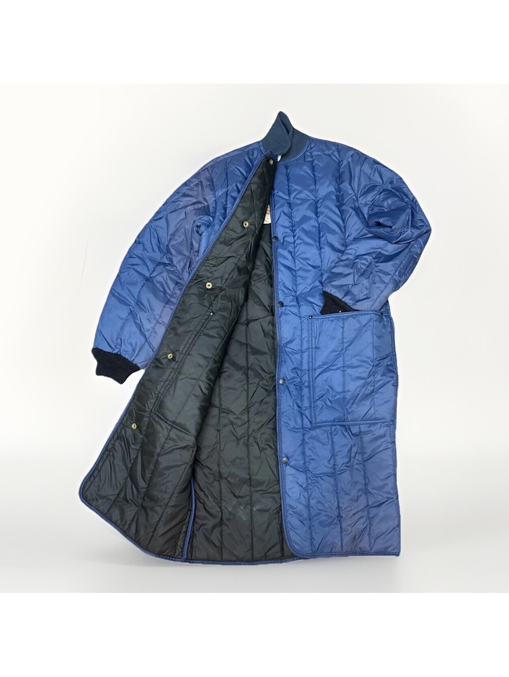 Vintage RefrigiWear Long Quilted Frock Liner Jacket - Cozy,